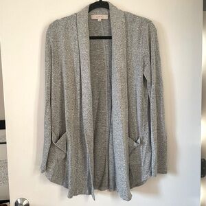 LOFT Women's Heather Gray Cardigan, Size S